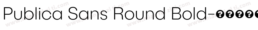 Publica Sans Round Bold字体转换